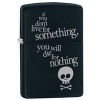 Zippo I LIVE FOR SOMETHING - 29091