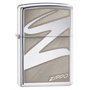 Zippo Windswept Z High Polish Chrome 24461 Lighter