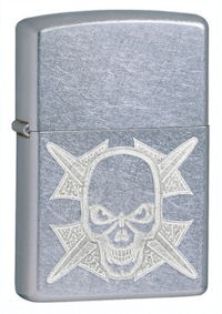 Zippo Skull 24735 Windproof Lighter Street Chrome