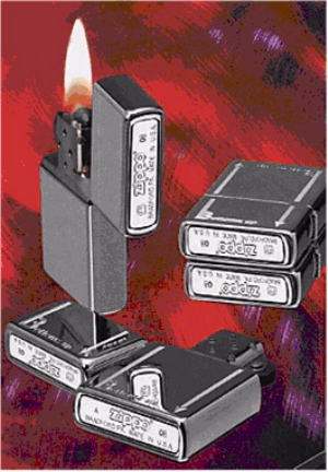 Zippo Bottomz Up Logo lights 24383