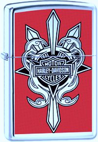 Zippo Harley Davidson Black lights 24393