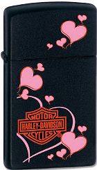 Harley Davidson Floating Hearts 24395 Lighter