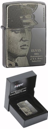 Zippo Elvis Military Induction lights 24441
