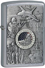 Zippo Joined Forces Emblem Lighter (Model 24457)