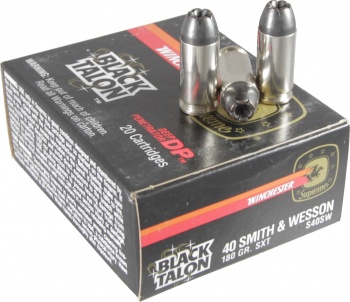 Black Talon 40 Smith and Wesson 180 Gr. SXT Ammo S40SW - 20 Rounds