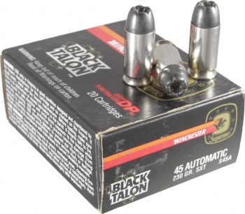 Black Talon 45 Automatic 230 Gr. SXT Ammo S45A - 20 Rounds
