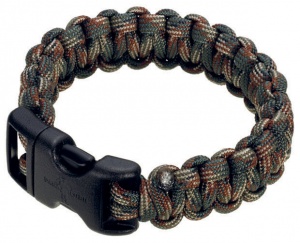 Boker 8 Inch Woodland Camo Survival Paracord Bracelet 09WT212