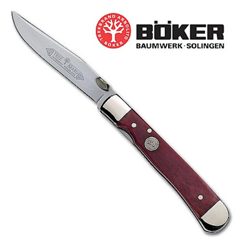 Boker Trapperliner Smooth Red Bone knives 014711