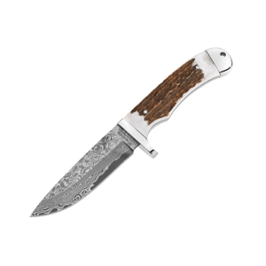 Magnum Stag Hunter Damascus Steel Stag Bone Handle 02MB081DAM