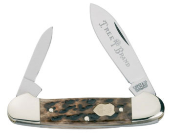 Appaloosa Bone Canoe Knife 3 5-8 Spear-Pen Blades 110200AB