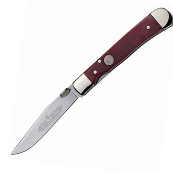 Boker 4711 Smooth Red Bone Handle Trapperliner 41 114711