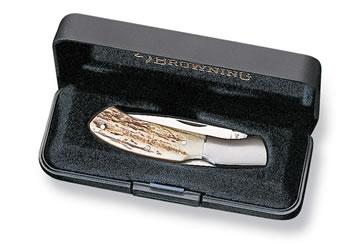 Browning 307 Stag Lockback Knife & Gift Case
