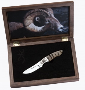 406 Bighorn Sheep Knife Display case & Print (322-406)
