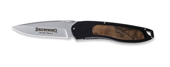 Browning Blk Lightning Eclipse Wal Burl knives 322-361