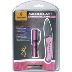 Browning Pink Microblast Flashlight-Knife Combo #371-2118