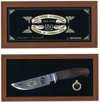Browning Teddy Roosevelt Tribute Knife and Box - 322-1330 321-1330