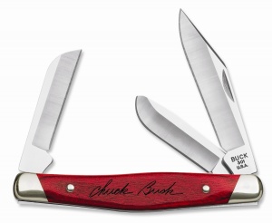 Buck 3318 Cherry Dymondwood Chairman Series Stockman 301CWS