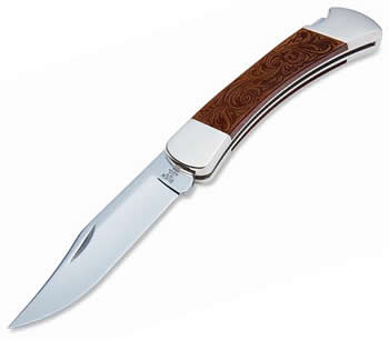 Buck (4732) Leather Inlay Fold Ht knives 110RSLE