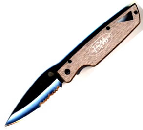 Buck 175FX Lightning HTA-2 Folding Knife With Unique Pewter Coating