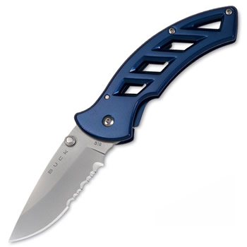 Buck (5908) Parallex 2.8 Blue Serr knives 318LX