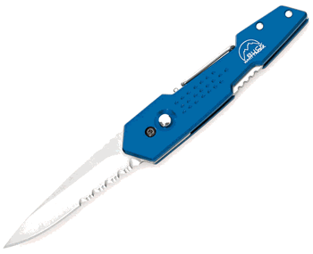 Buck Revolution-xt Fldr Blue Serr knives 437BLX