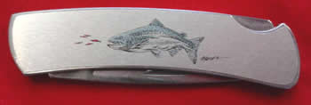 Buck Memory Series Knife 525KS With King Salmon Design Inspires Fond Memories