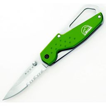 Buck 752GRX Short Approach Knife With Green Handle