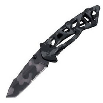 Gorgeous Buck 870X Tactical Knife With Tiger Stripe Camo Design
