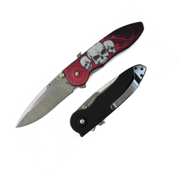 The Buck 297G2S Bos Sirus Knife With 3 Skulls