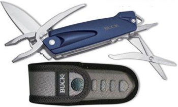 Buck 732BLS X-Tract Fin Blue Fishing Multitool