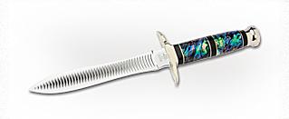 Buck 4801 File Dagger Paua knives 976PUMLE