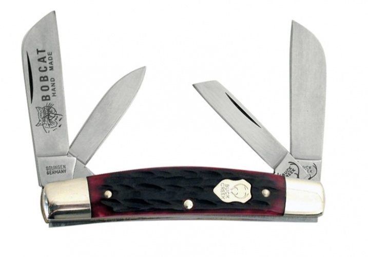 Buck Creek Bobcat Red Pick Bone knives BUC664RPB