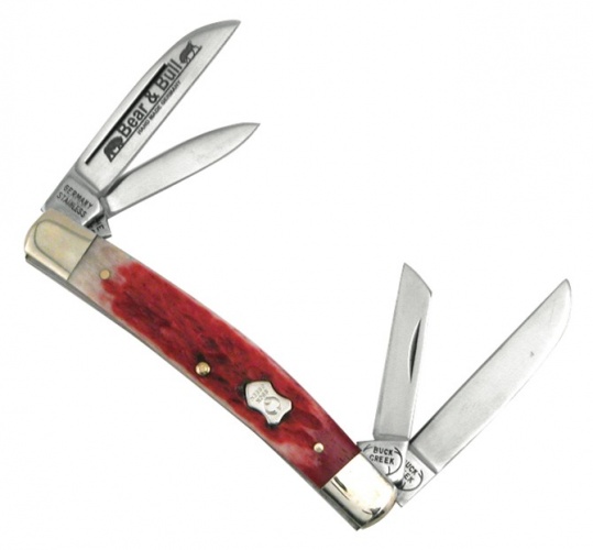 Buck Creek Little Bear & Bull Red Pick knives BUC6682RPB