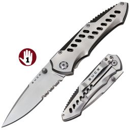 Buck (5696) Lg.skeleton,serr knives 199X