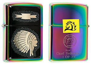 David Yellowhorse Chief Yellowhorse Blk Jet Knives -BLACK-JETCHIEF