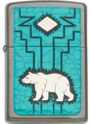 David Yellowhorse Grizzly - Turquoise - 250 Knives -GRIZZLY