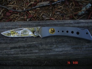 Camillus Rare CI522 Silver Falcon Locking Knife
