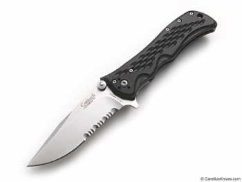 Camillus Heat Robo Assisted Sil Serr knives C2344B