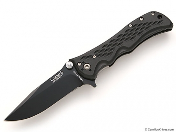 Camillus Heat Black Plain Blade knives C2335B