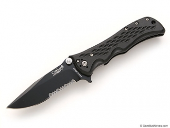 Camillus Heat Black Serrated Blade knives C2345B