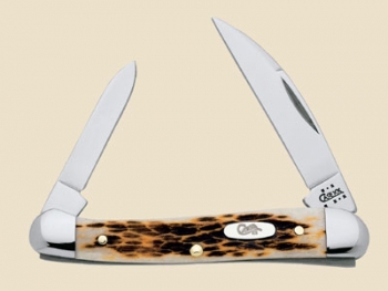 Case Amber Bone Mini Copperhead Knives 257