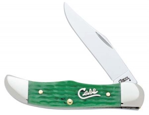 10061 Emerald Green Pocket Hunter Knife TH61165 SS 10061