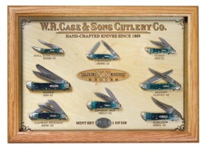 11576 Blue Lagoon XXIV Sseries Of 8 Knives Framed 11576