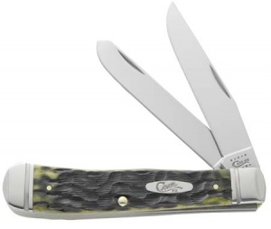 Case 6254 SS Trapper Olive Green Bone 4 1-8 Inch 12451