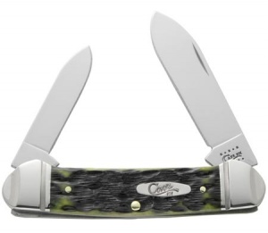 Case 12452 Olive Green Canoe Knife Pattern 62131SS