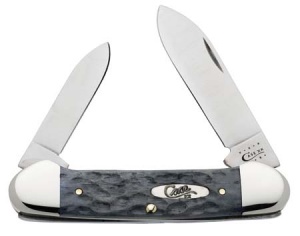 Case XX Jigged 13013 Gray Bone Canoe Knife 62131SS