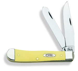 Case Cs Yellow Synthetic Trapper Knives 161
