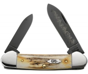 Case V52131ss Vintage Stag Canoe Knives 17110