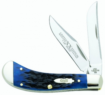 Case Le Xix Ocean Blue Sm Sddlehrn Knives 19074