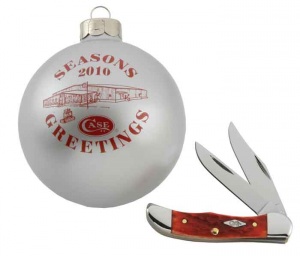 Case 2010ornament Pkt Hunter Set Knives 2263